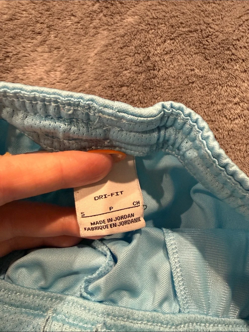 Nike Baby Blue Athletic Mesh-Trim Kids Shorts